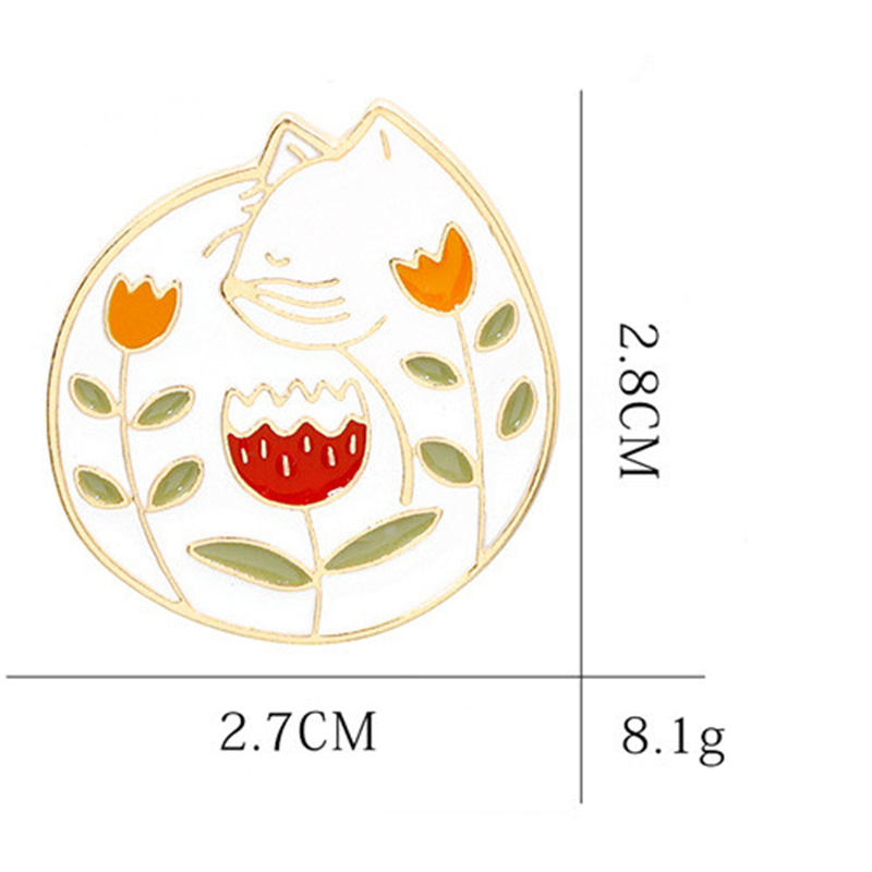 Cute Pastoral Simple Style Animal Alloy Enamel Unisex Brooches display picture 5