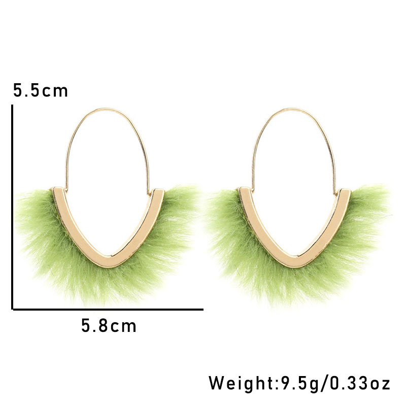 Wholesale Jewelry Casual Geometric Solid Color Alloy Hoop Earrings display picture 7