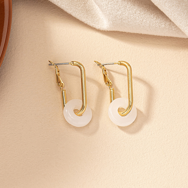 1 Pair Simple Style Classic Style Geometric Alloy Earrings display picture 2