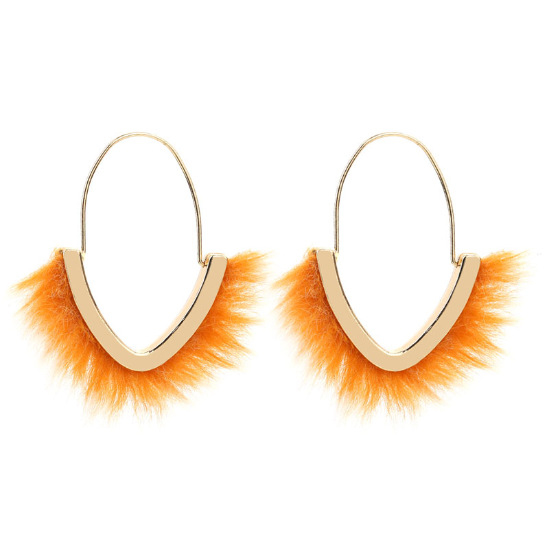 Wholesale Jewelry Casual Geometric Solid Color Alloy Hoop Earrings display picture 9