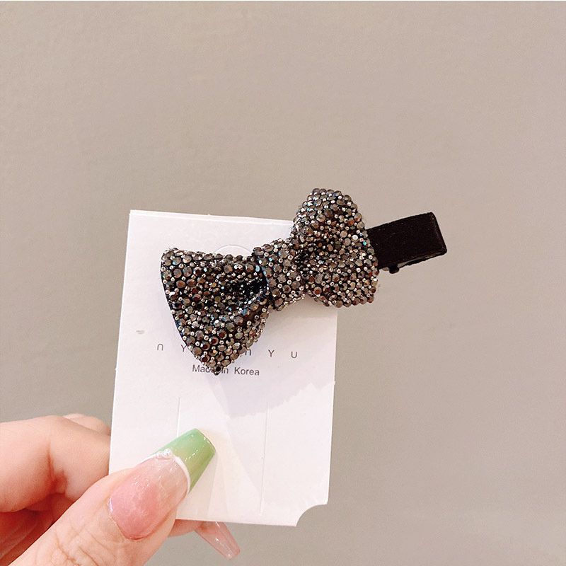 Simple Style Bow Knot Alloy Inlay Rhinestones Hair Clip display picture 5