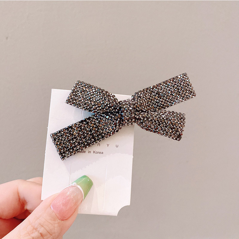 Simple Style Bow Knot Alloy Inlay Rhinestones Hair Clip display picture 6