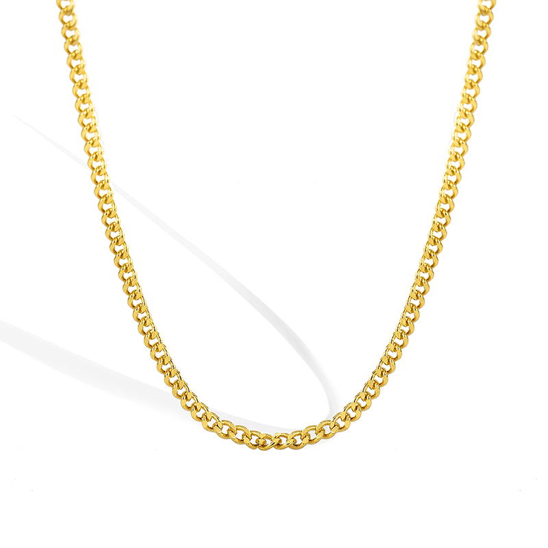 Simple Style Classic Style Solid Color Copper Plating 18k Gold Plated Silver Plated Necklace display picture 3
