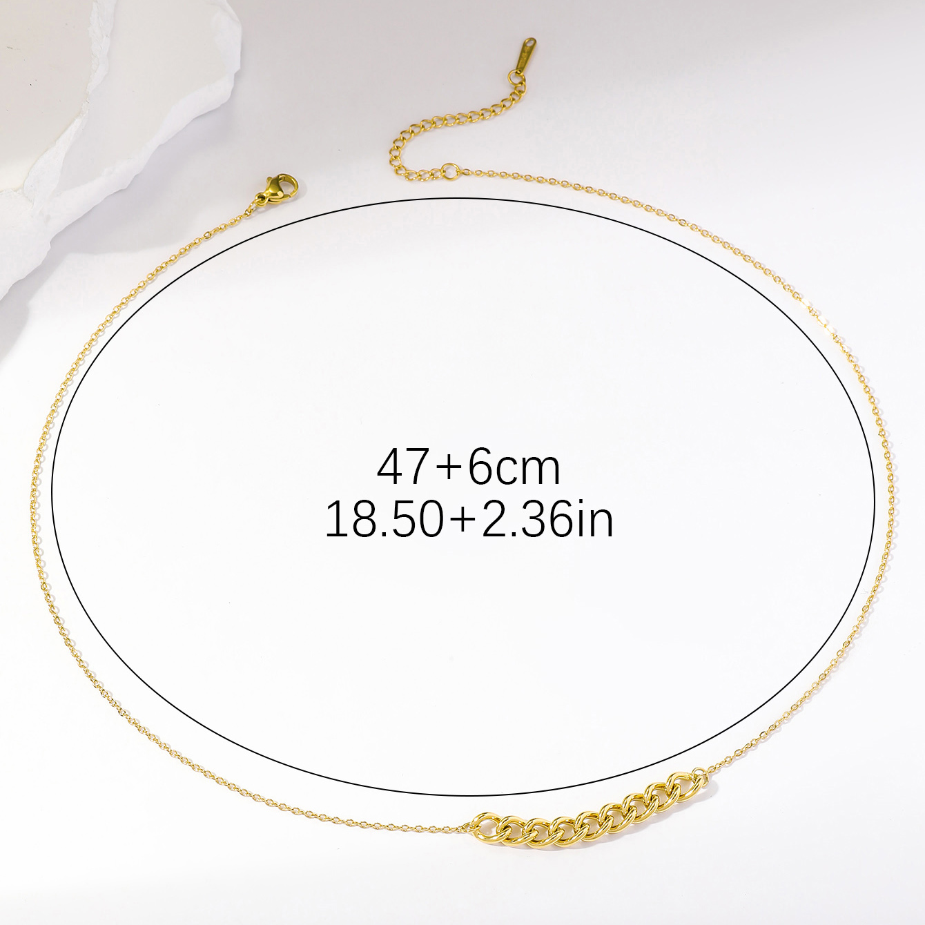 Wholesale Vintage Style Twist Stainless Steel Plating 18k Gold Plated Necklace display picture 2