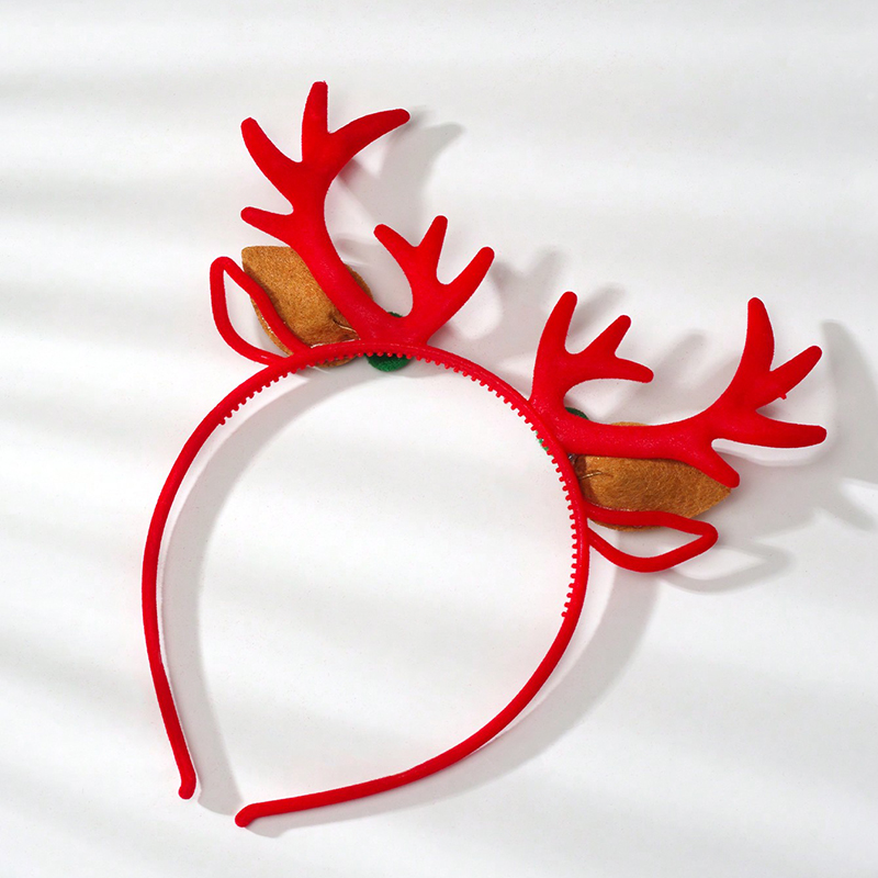 Cute Antlers Flannel Hair Band display picture 1