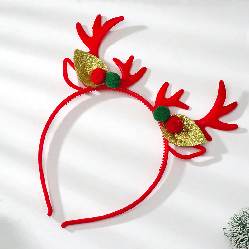 Cute Antlers Flannel Hair Band display picture 3