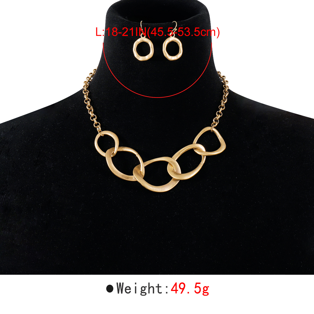 Punk Modern Style Simple Style Geometric Alloy Women's Earrings Necklace display picture 5