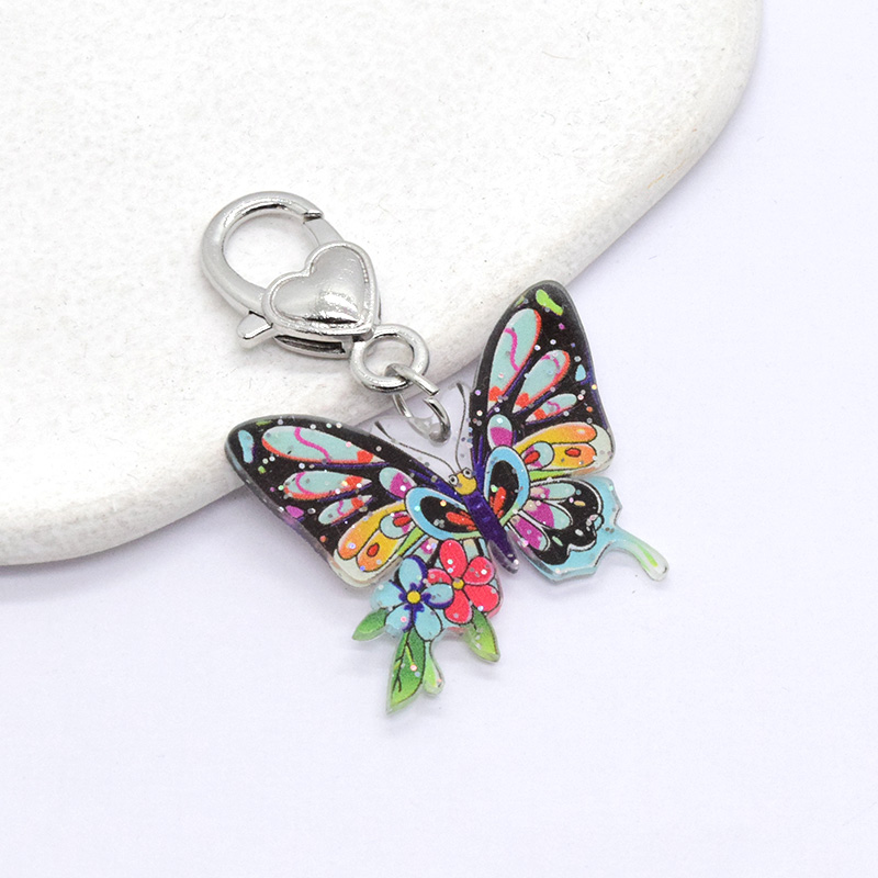 Cute Simple Style Butterfly Arylic Keychain display picture 8