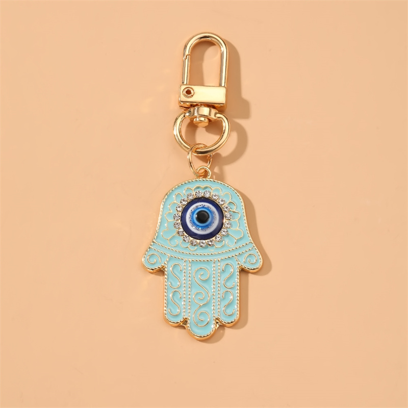 Simple Style Devil's Eye Alloy Keychain display picture 1