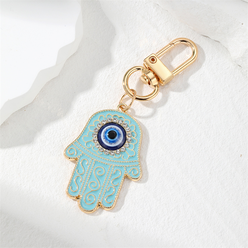 Simple Style Devil's Eye Alloy Keychain display picture 2