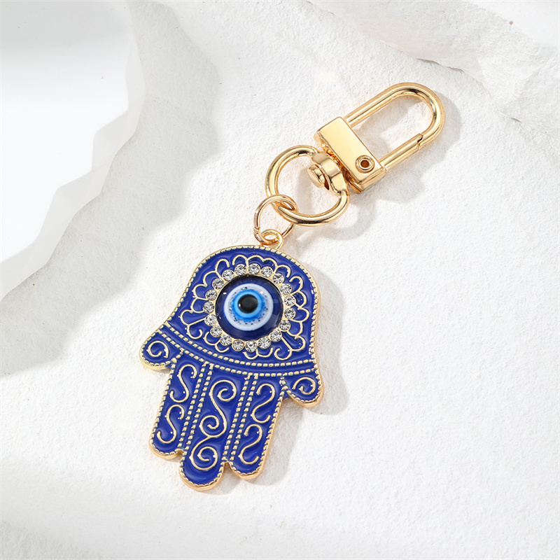 Simple Style Devil's Eye Alloy Keychain display picture 3