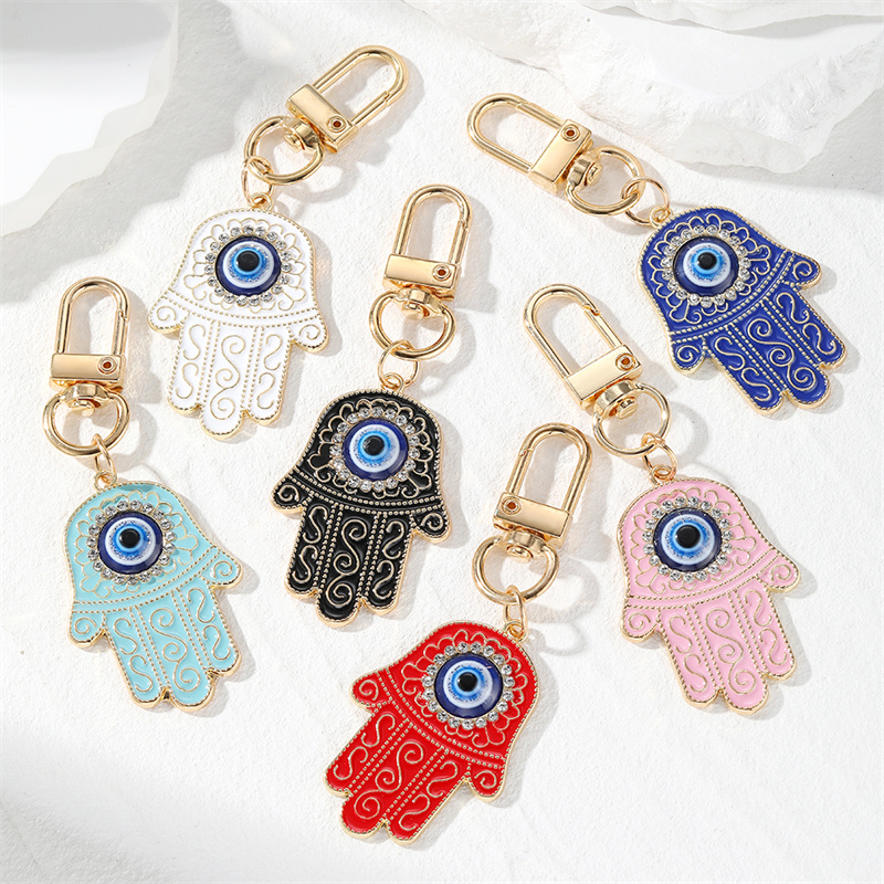 Simple Style Devil's Eye Alloy Keychain display picture 9