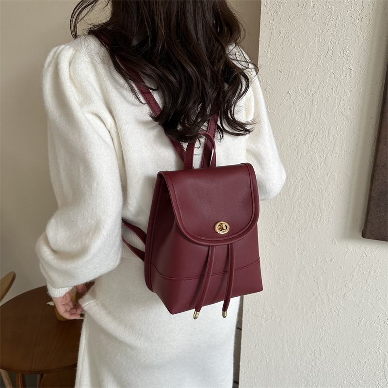 Solid Color Casual Women's Backpack display picture 2