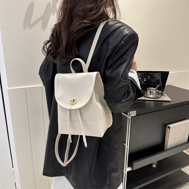 Solid Color Casual Women's Backpack display picture 6