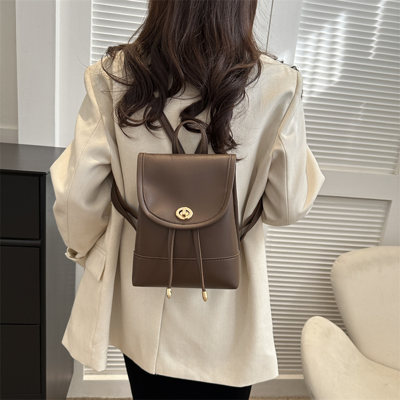 Solid Color Casual Women's Backpack display picture 5