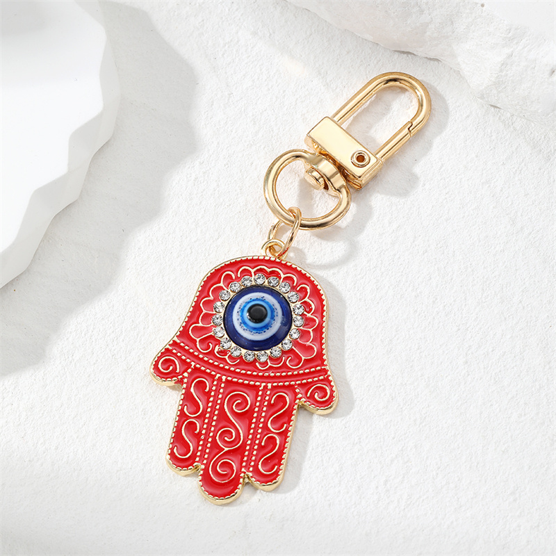 Simple Style Devil's Eye Alloy Keychain display picture 4