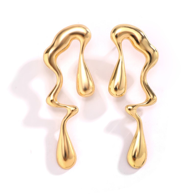 1 Pair Modern Style Classic Style Irregular Plating Alloy 18k Gold Plated Ear Studs display picture 2