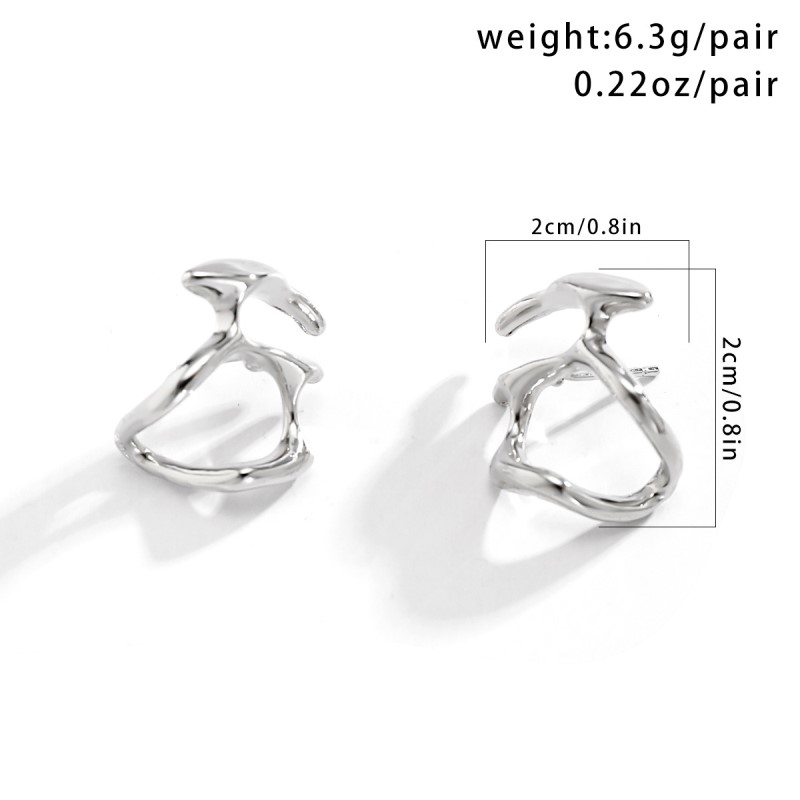1 Pair Modern Style Classic Style Irregular Plating Alloy 18k Gold Plated Ear Studs display picture 5