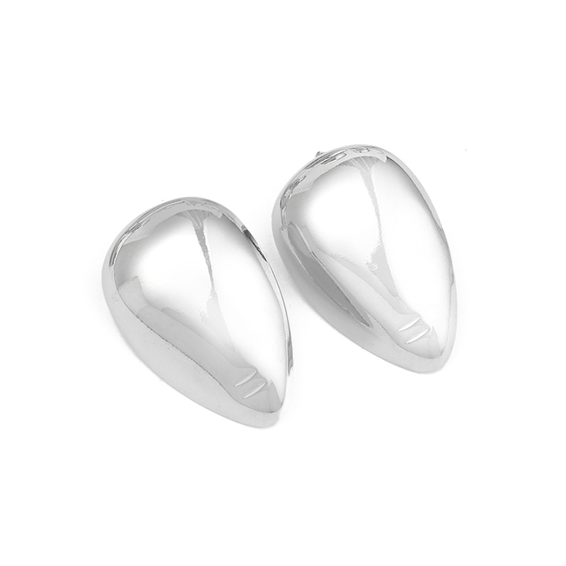 1 Pair Elegant C Shape Heart Shape Polishing Plating Copper 18k Gold Plated White Gold Plated Ear Studs display picture 7