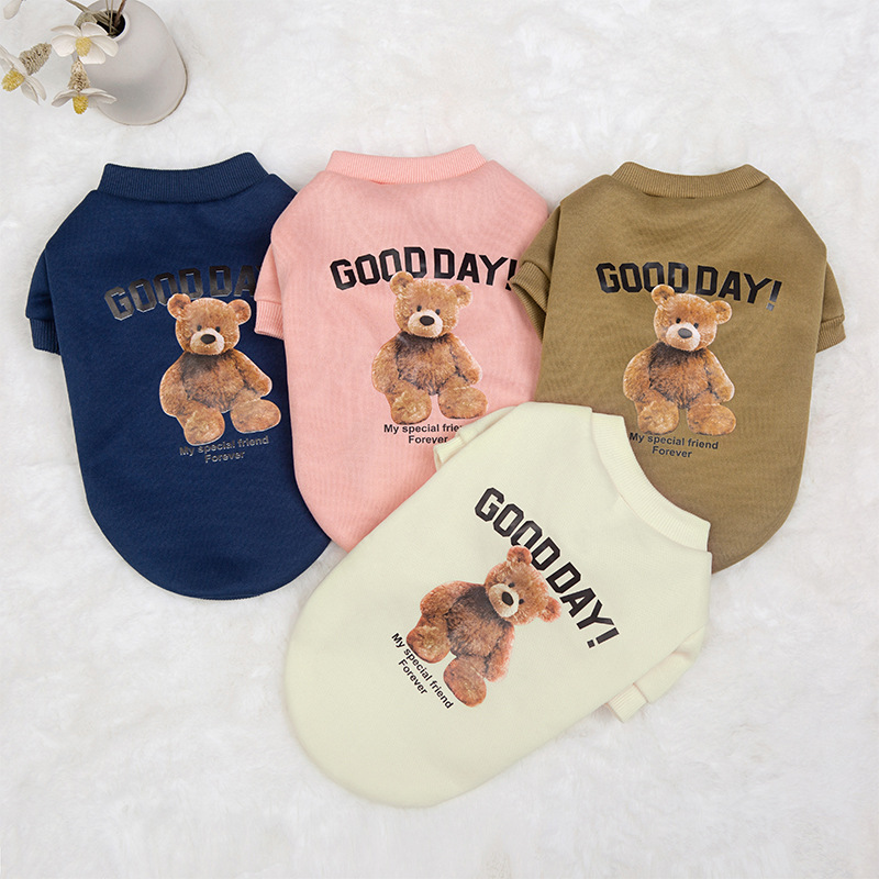 Cartoon Style Cute Polyester Bear Pet Clothing display picture 5
