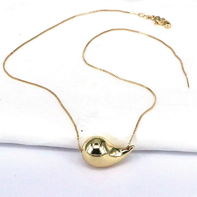 Simple Style Water Droplets Copper Pendant Necklace display picture 4