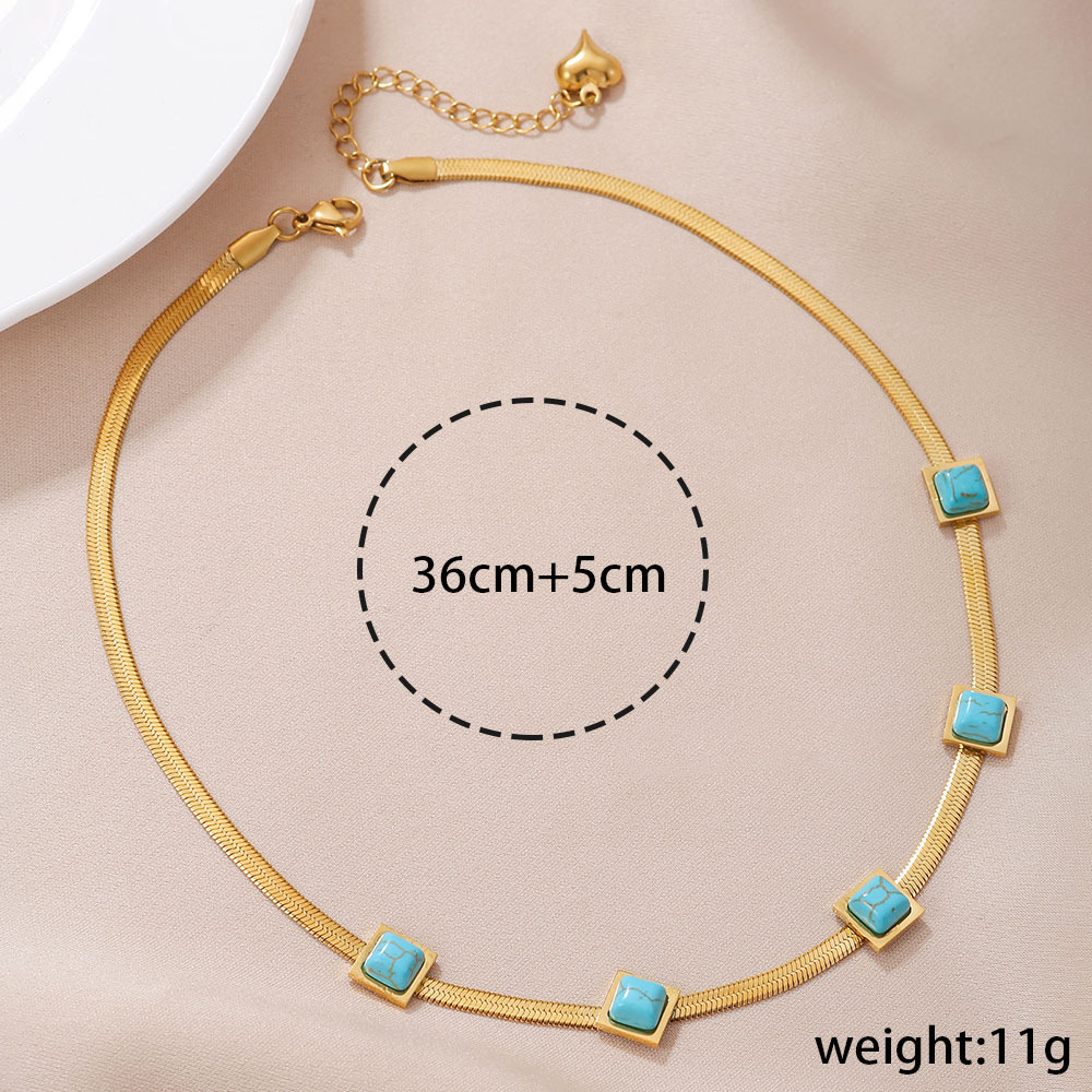 Retro Simple Style Geometric Alloy Women's Necklace display picture 1