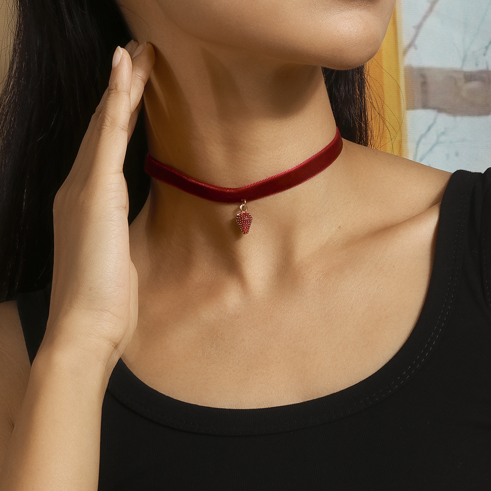 Elegant Solid Color Fabric Patchwork Women's Choker display picture 8