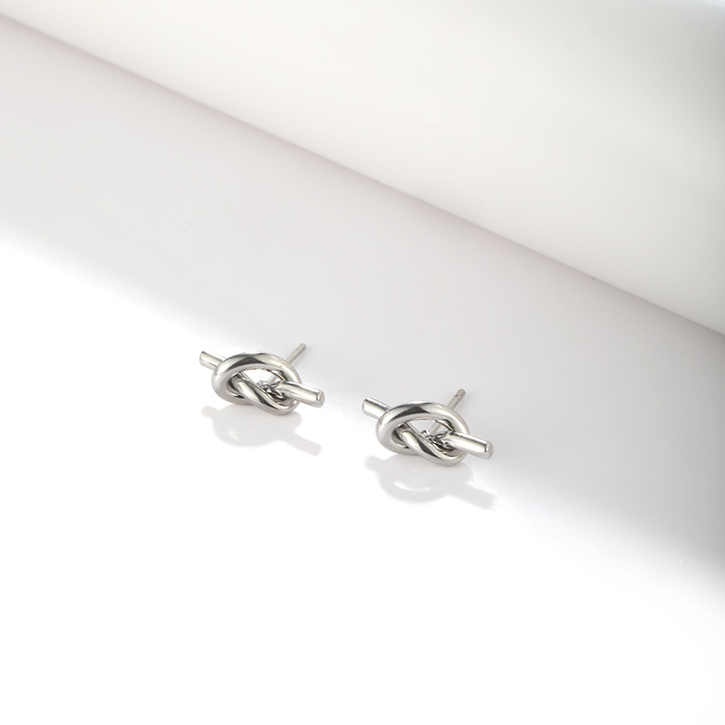 1 Pair Simple Style Korean Style Geometric Plating Stainless Steel Ear Studs display picture 2