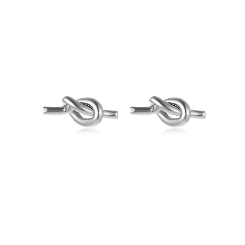 1 Pair Simple Style Korean Style Geometric Plating Stainless Steel Ear Studs display picture 7