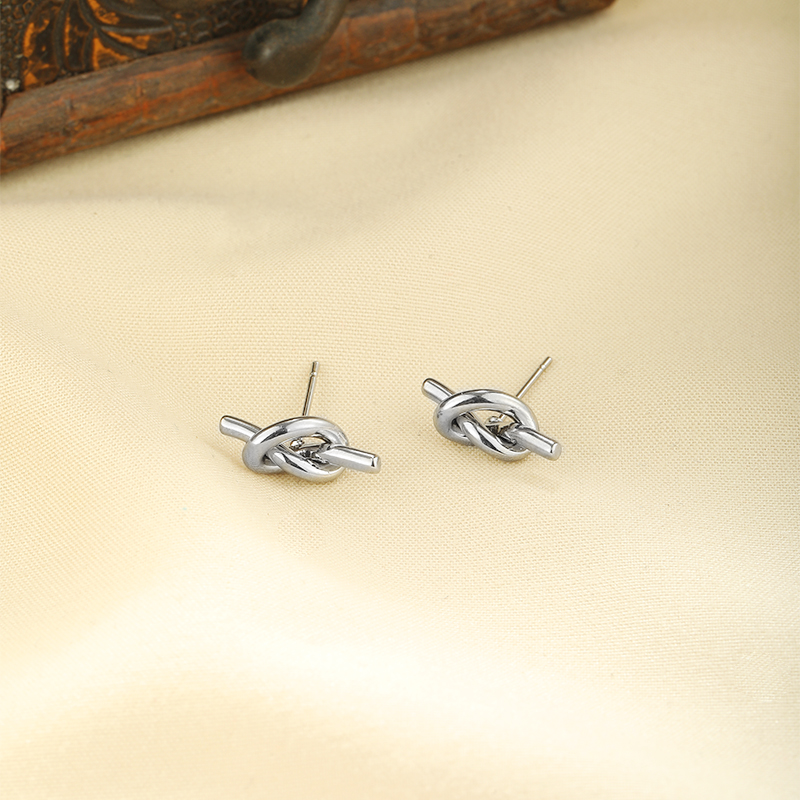 1 Pair Simple Style Korean Style Geometric Plating Stainless Steel Ear Studs display picture 10