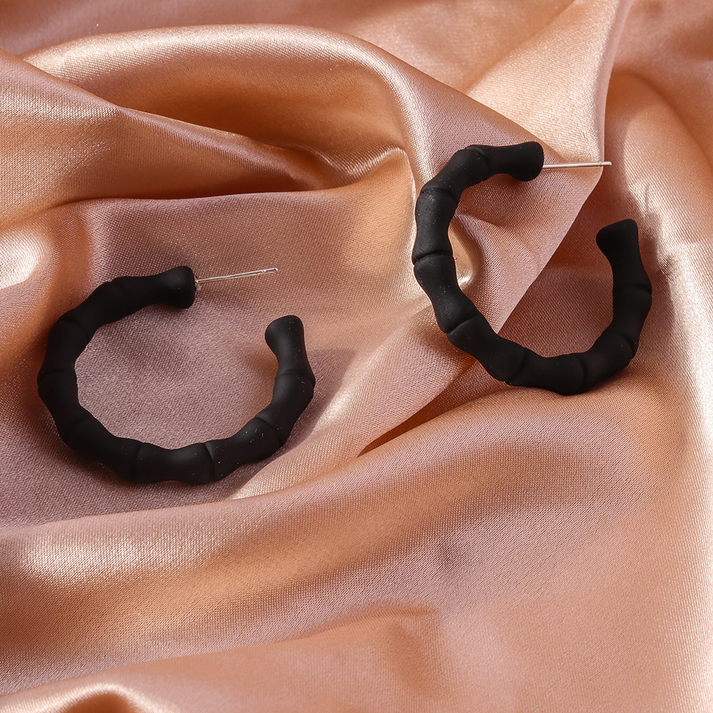1 Paire Style Simple Style Classique Couleur Unie Plastique Boucles D'oreilles display picture 18