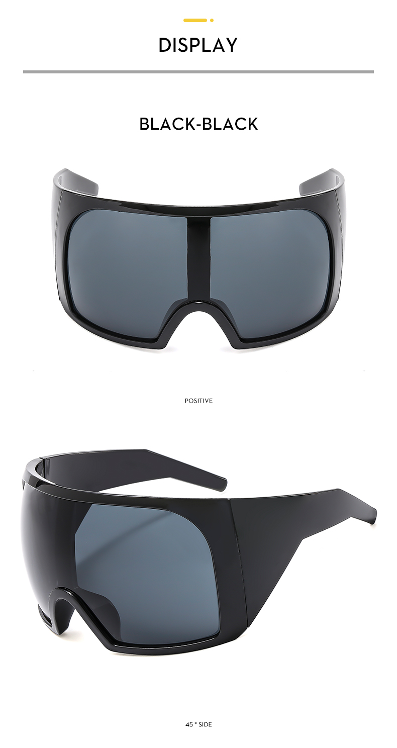 Simple Style Classic Style Color Block Pc Square Mountain Style Biker Full Frame Sports Sunglasses display picture 12