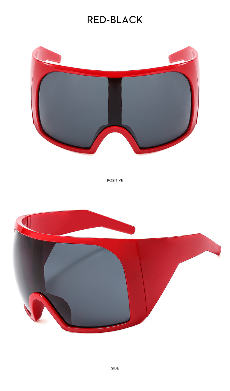 Simple Style Classic Style Color Block Pc Square Mountain Style Biker Full Frame Sports Sunglasses display picture 6