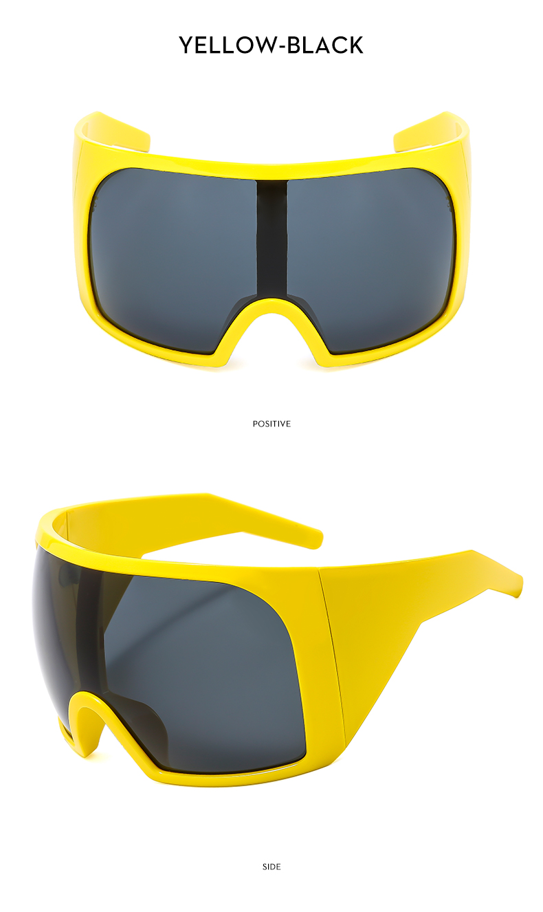 Simple Style Classic Style Color Block Pc Square Mountain Style Biker Full Frame Sports Sunglasses display picture 13