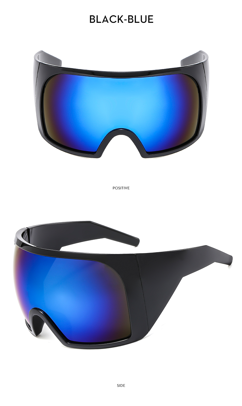 Simple Style Classic Style Color Block Pc Square Mountain Style Biker Full Frame Sports Sunglasses display picture 9