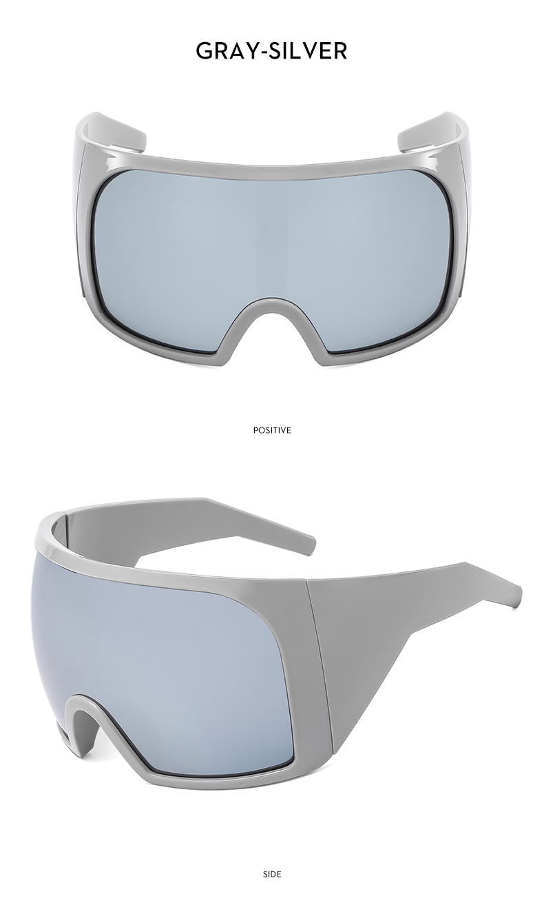 Simple Style Classic Style Color Block Pc Square Mountain Style Biker Full Frame Sports Sunglasses display picture 8