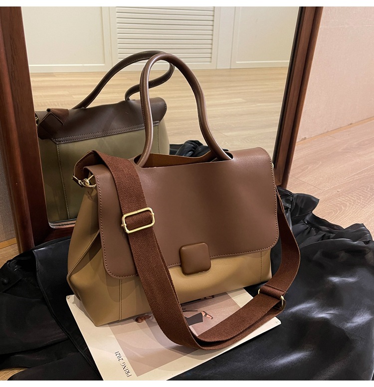 Women's Pu Leather Solid Color Streetwear Square Magnetic Buckle Shoulder Bag display picture 13
