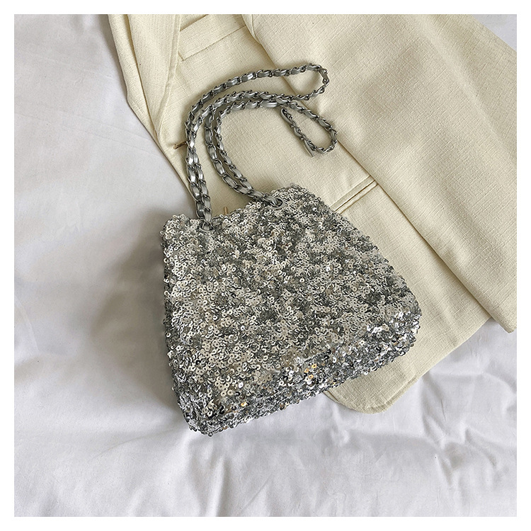 Women's Special Material Sequins Vintage Style Bucket String Bucket Bag display picture 11