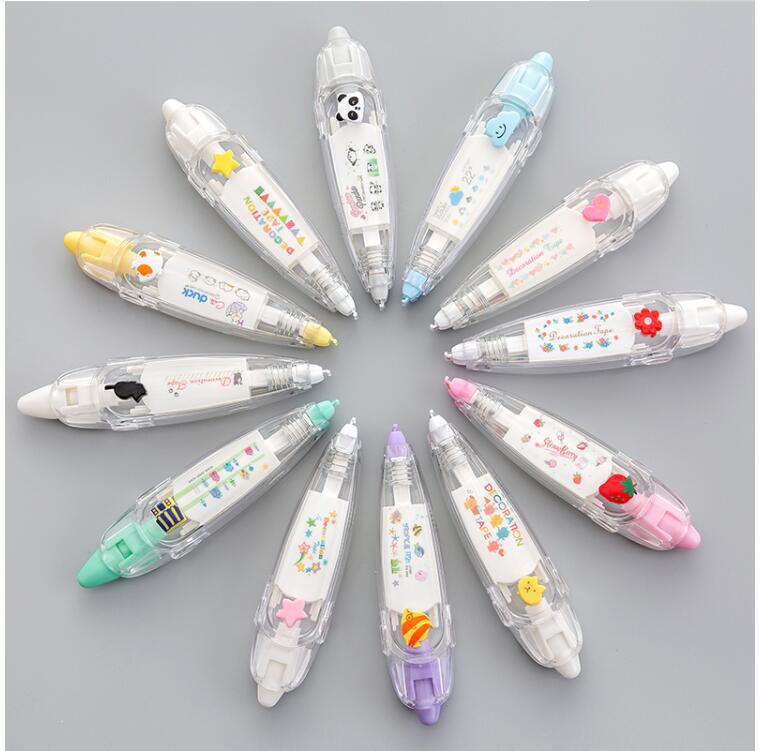1 Set Animal Letter Plant Class School Plastic Cute Correction Tape display picture 1