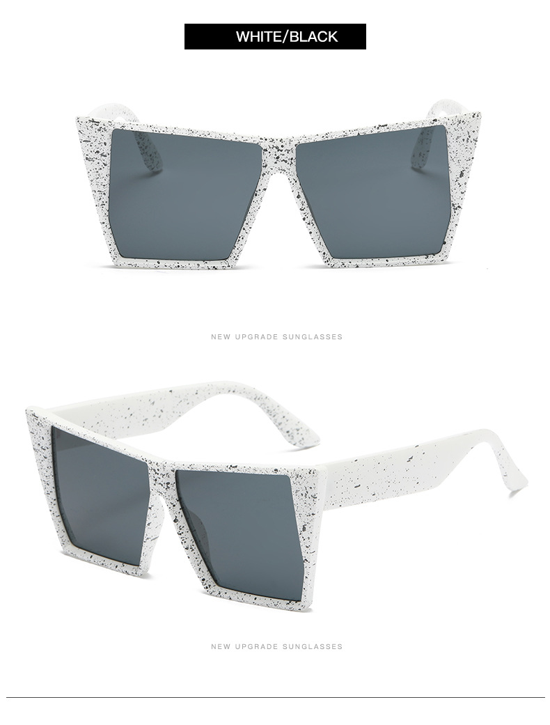Retro Sweet Color Block Pc Square Full Frame Women's Sunglasses display picture 1