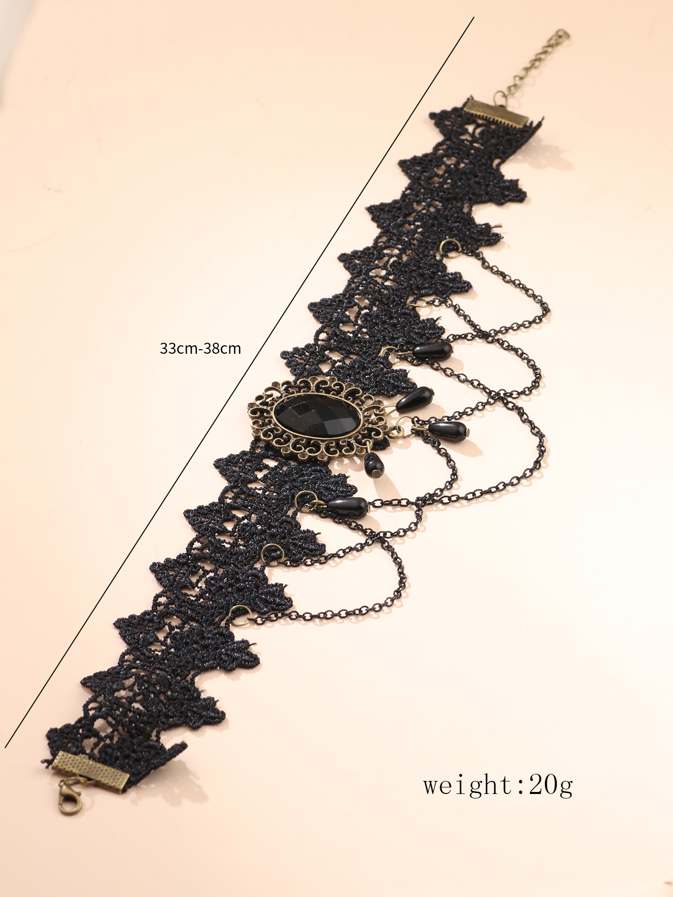 Elegant Sexy Geometric Alloy Lace Women's Choker display picture 1