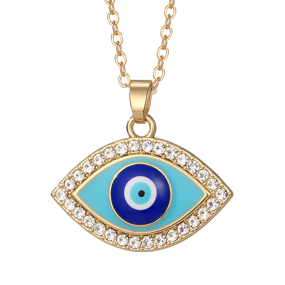 Vintage Style Simple Style Classic Style Devil's Eye Zircon Alloy Wholesale Pendant Necklace display picture 14