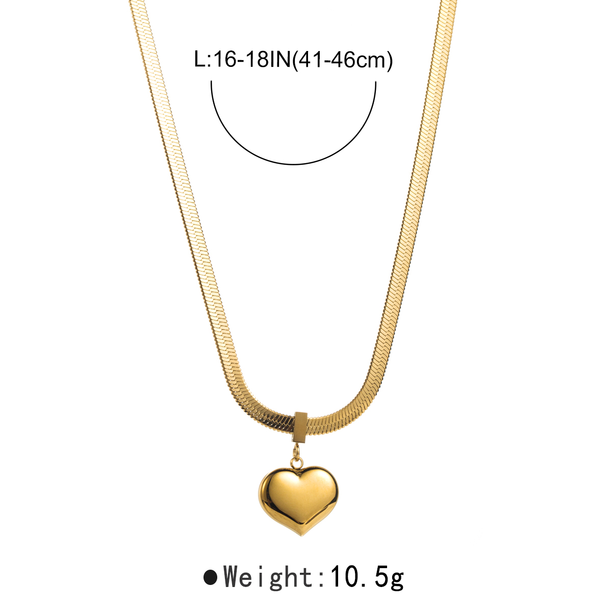 Modern Style Simple Style Solid Color Stainless Steel Pendant Necklace display picture 6