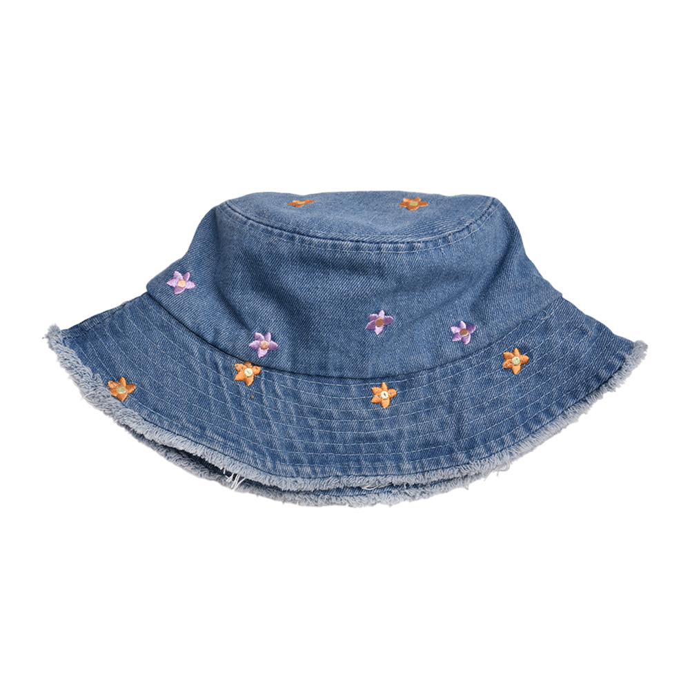 Femmes De Base Style Cow-boy Style Simple Couleur Unie Fleur Fraise Broderie Avant-toit Large Chapeau Seau display picture 11