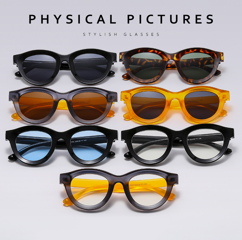 Streetwear Solid Color Ac Oval Frame Full Frame Women's Sunglasses display picture 4