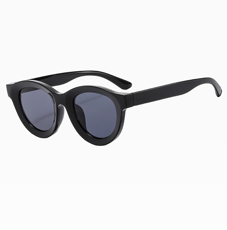 Streetwear Solid Color Ac Oval Frame Full Frame Women's Sunglasses display picture 9