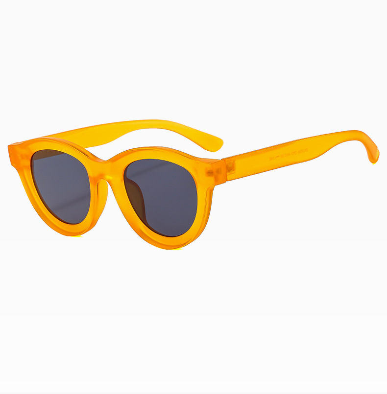 Streetwear Solid Color Ac Oval Frame Full Frame Women's Sunglasses display picture 10