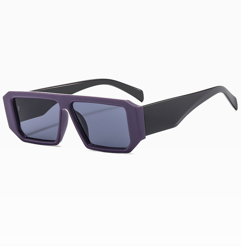 Simple Style Classic Style Commute Color Block Ac Square Full Frame Men's Sunglasses display picture 3