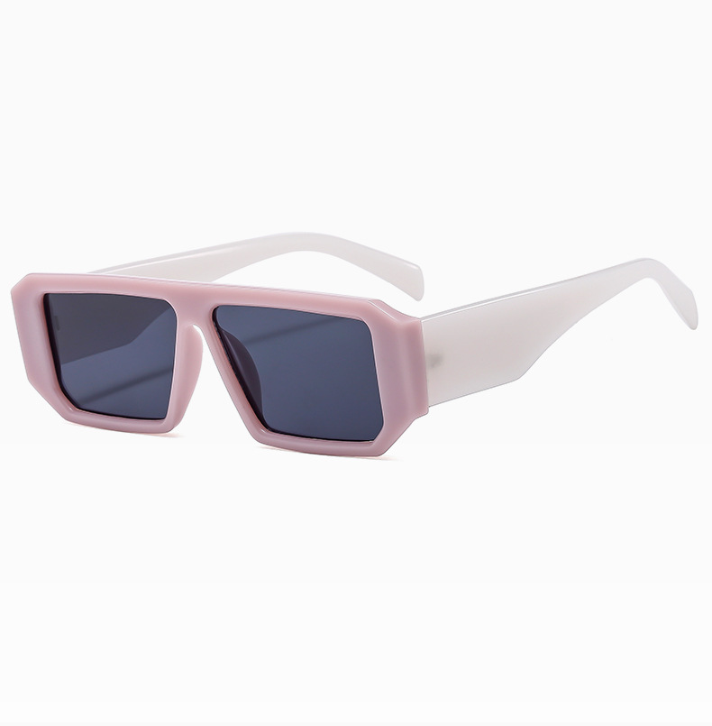 Simple Style Classic Style Commute Color Block Ac Square Full Frame Men's Sunglasses display picture 4