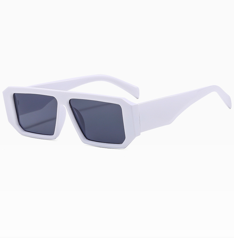 Simple Style Classic Style Commute Color Block Ac Square Full Frame Men's Sunglasses display picture 5